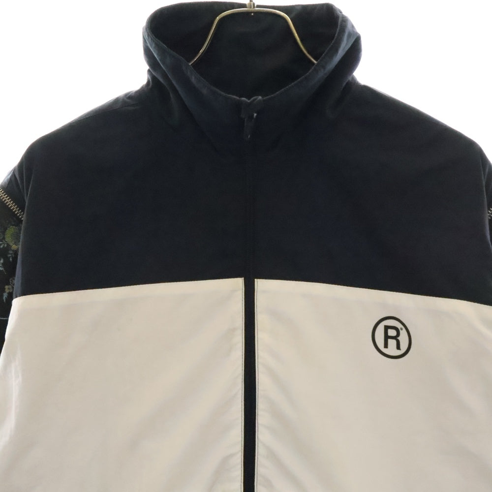 MARTINE ROSE(マーティンローズ) 20SS Icho Jacket 袖切替 ナイロンジップアップジャケット ネイビー