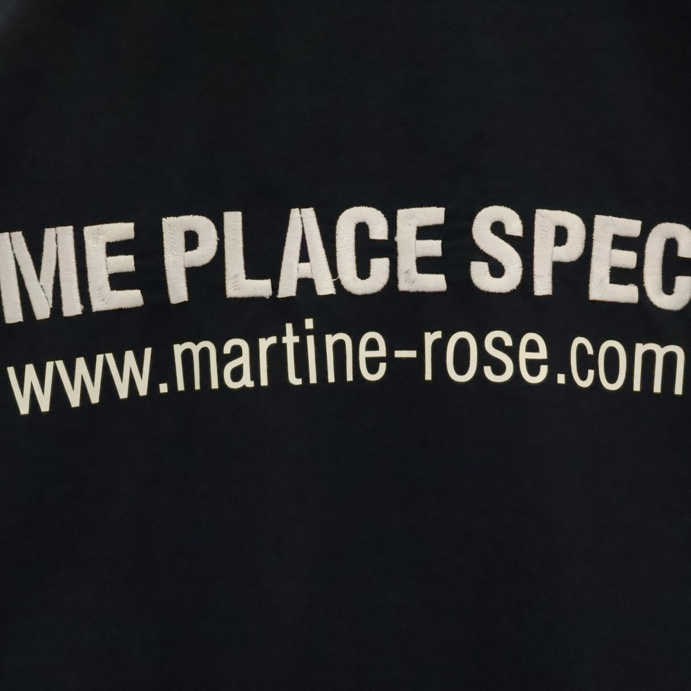 MARTINE ROSE(マーティンローズ) 20SS Icho Jacket 袖切替 ナイロンジップアップジャケット ネイビー