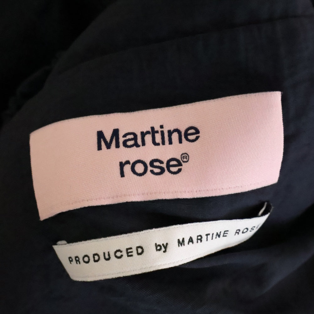 MARTINE ROSE(マーティンローズ) 20SS Icho Jacket 袖切替 ナイロンジップアップジャケット ネイビー
