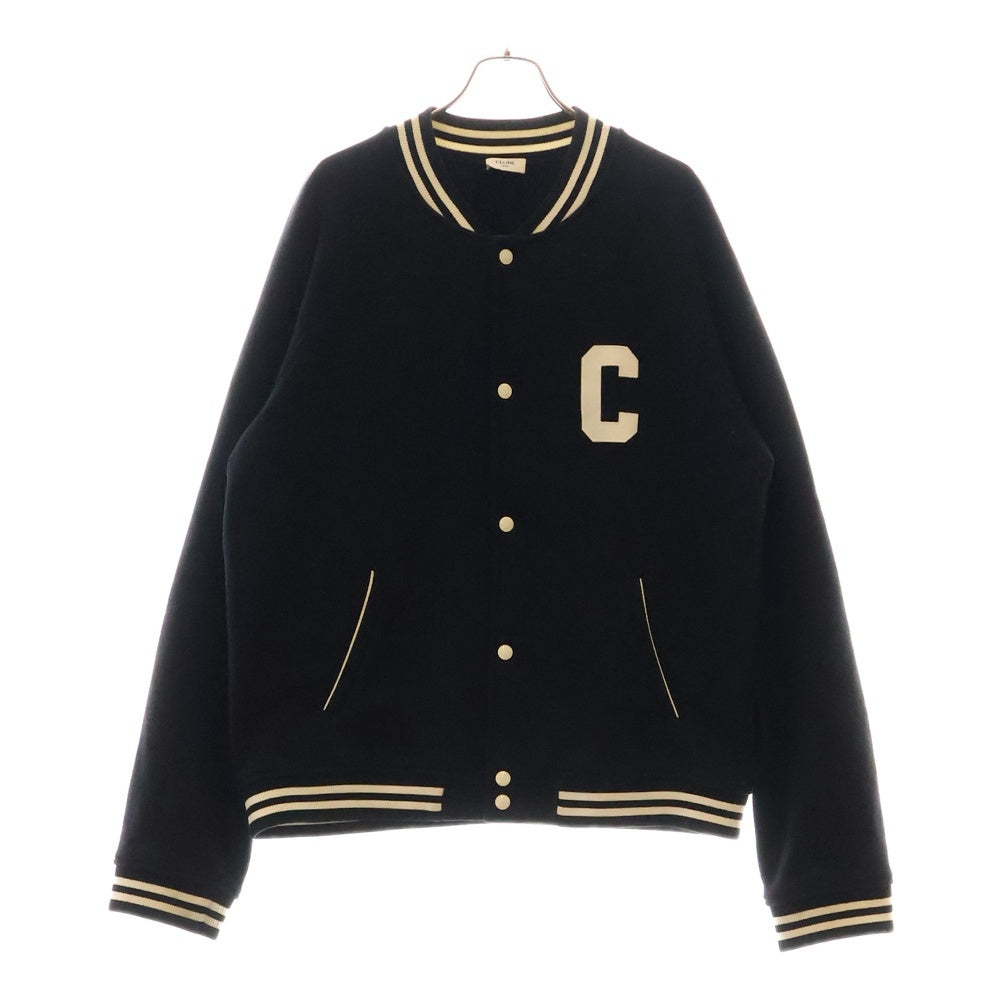 CELINE(セリーヌ) 22AW COLLEGE TEDDY IN COTTON FLEECE テディジャケット ネイビー 2Y29D345F.38W