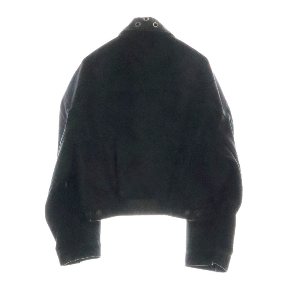 MSGM(エムエスジーエム) アイレット デニムジャケット ブラック 3741MDH230L
