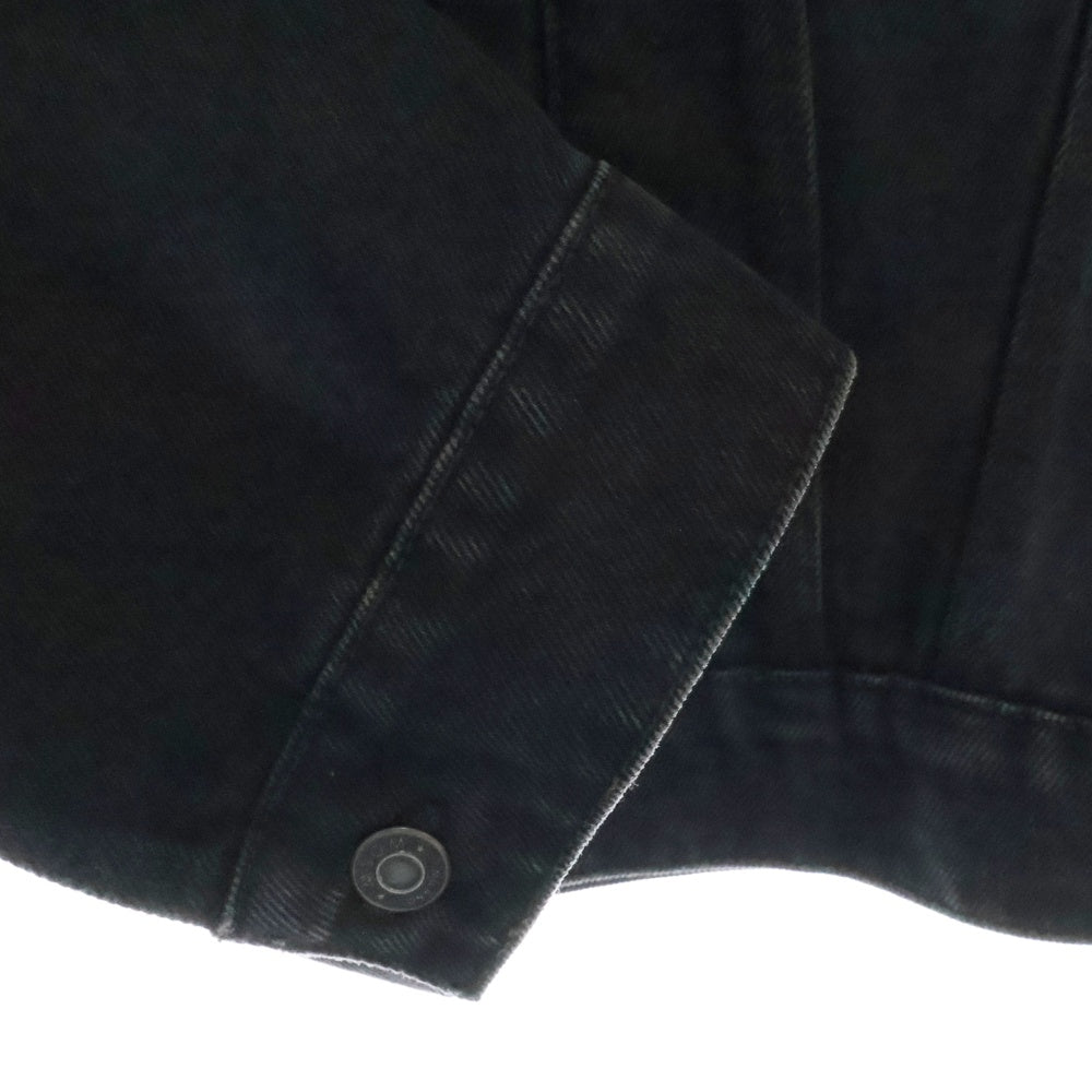 MSGM(エムエスジーエム) アイレット デニムジャケット ブラック 3741MDH230L