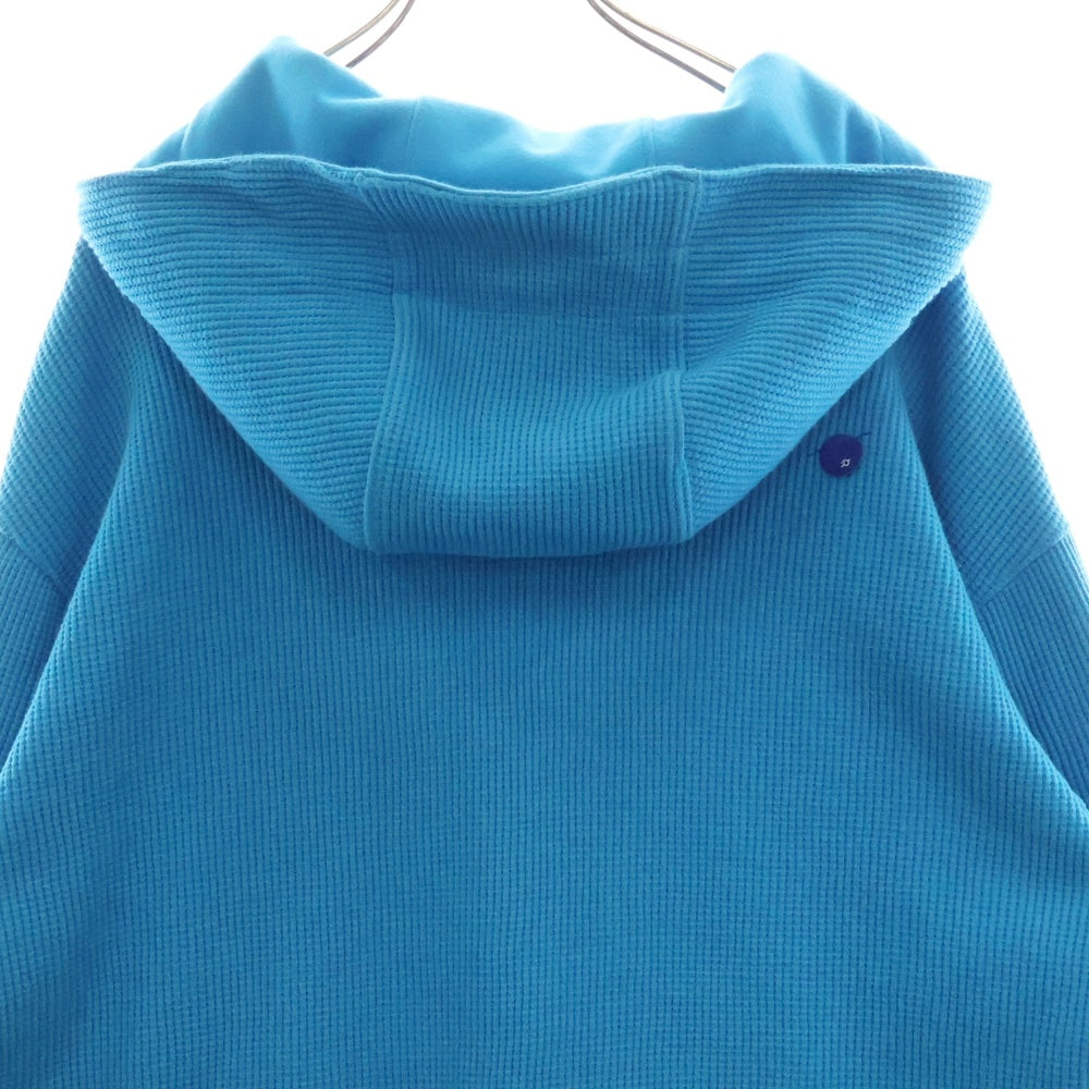 ADER ERROR(アーダーエラー) 22AW Speric Logo Hoodie ハーフジップ サーマルパーカー フーディー ブルー BLAFWHD03SB1