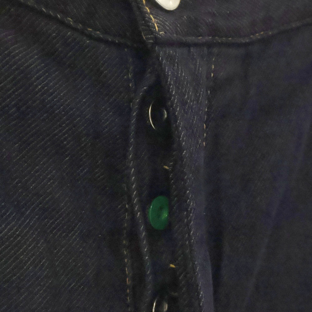 BOTTEGA VENETA(ボッテガヴェネタ) 22SS Denim Pants シワ加工デニムパンツ インディゴ 699385 V1VA0