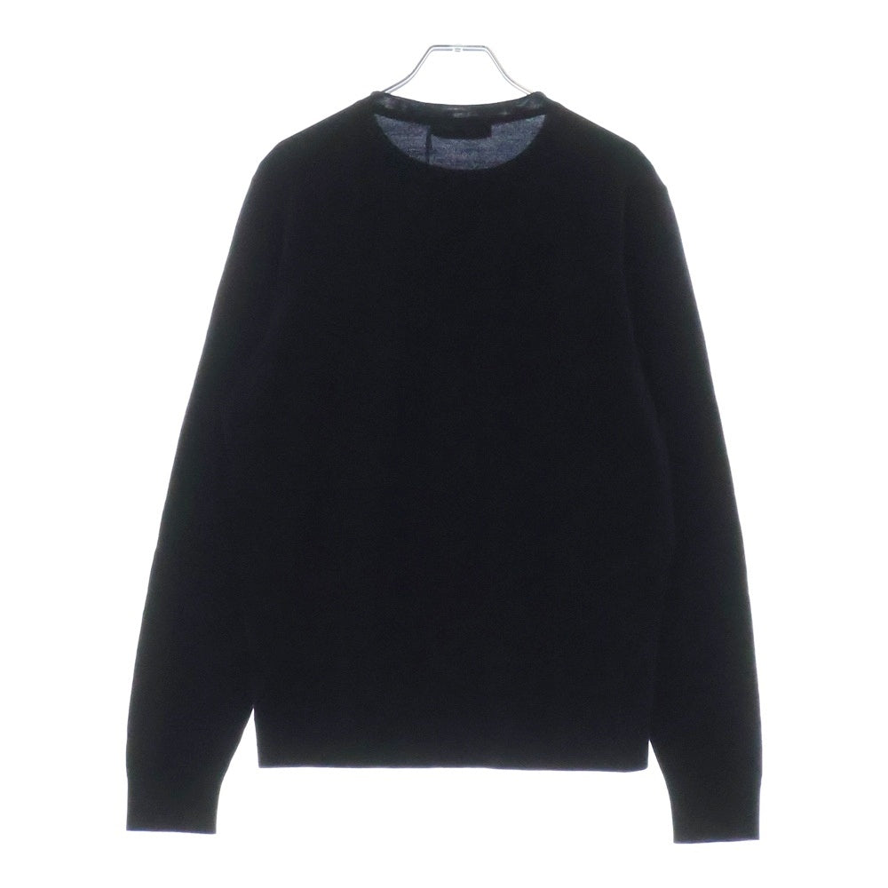 Loro Piana(ロロピアーナ) ウールニット 長袖クルーネックトレーナー ネイビー MAD4122