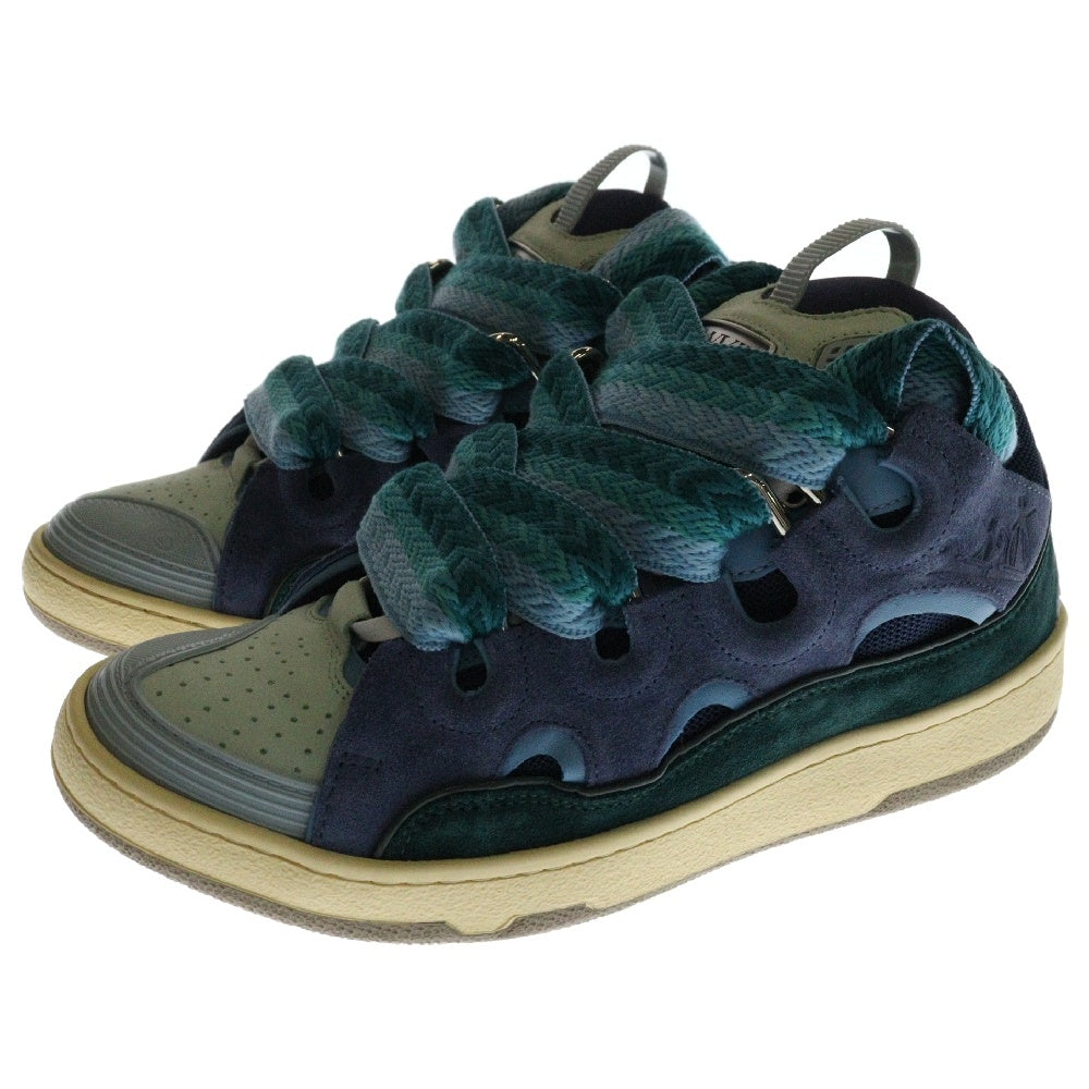 LANVIN(ランバン) Curb Sneaker カーブスニーカー ローカットスニーカー グリーン/ブルー FM-SKRK11-DRAG-A22-2040