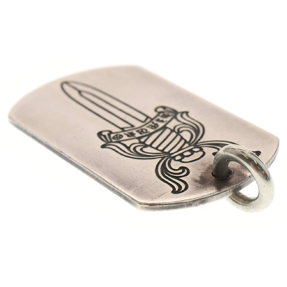 CHROME HEARTS(クロムハーツ) D/TAG LRG KYOUSKE HIMURO 氷室京介 ダガーラージドッグタグ ネックレストップ シルバー