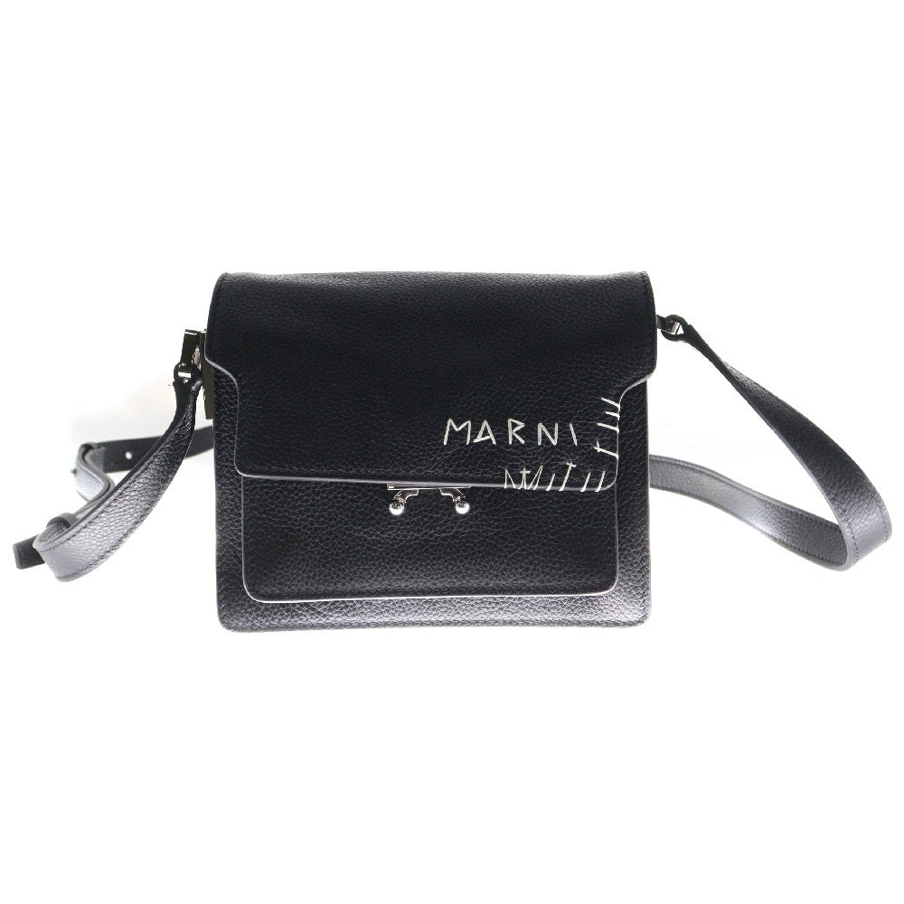 MARNI(マルニ) RUNK SOFT MINI トランクソフトミニ ショルダーバッグ ブラック SBMQ0046L2