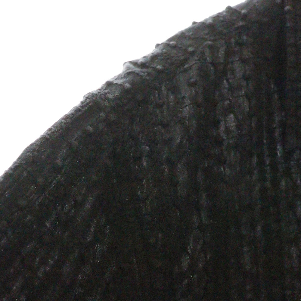 KITH(キス) 22SS Embroidered Voile L/S Thompson Camp Collar Shirt 長袖刺繍シャツ ブラック