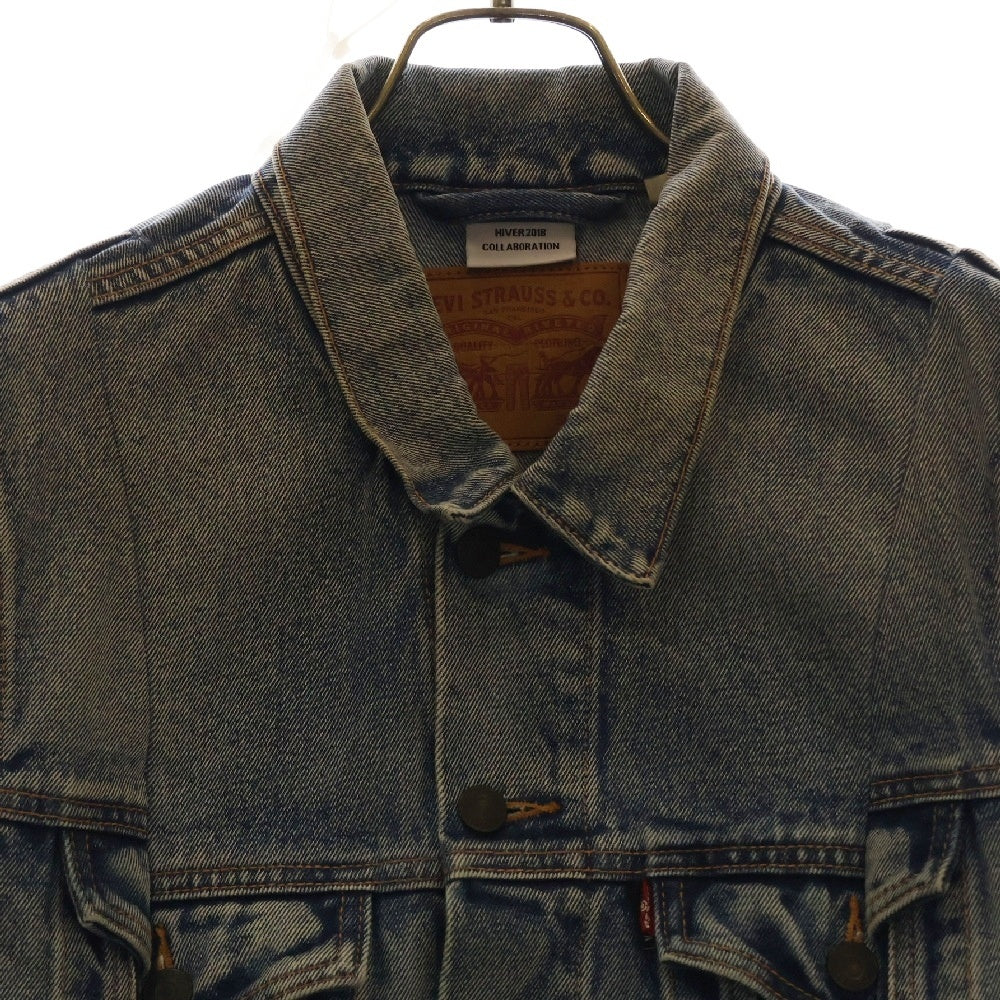 VETEMENTS(ヴェトモン) 18AW ×Levi's Reworked Denim Jacket 再構築デニムジャケット Gジャン MAH18JA45 ブルー