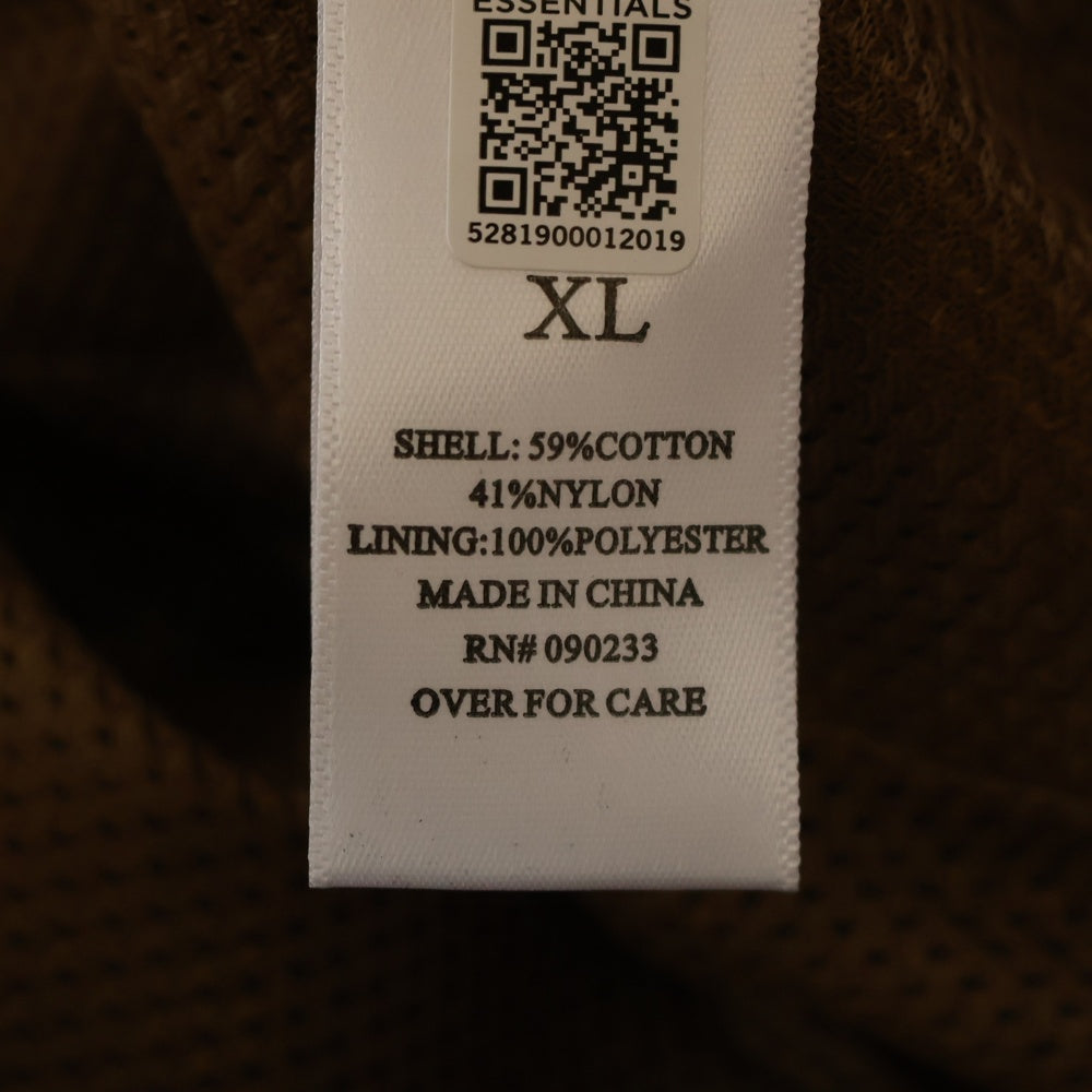 FEAR OF GOD ESSENTIALS(フィアオブゴッド エッセンシャルズ) NYLON PANTS リフレクターロゴ ナイロンパンツ ブラウン