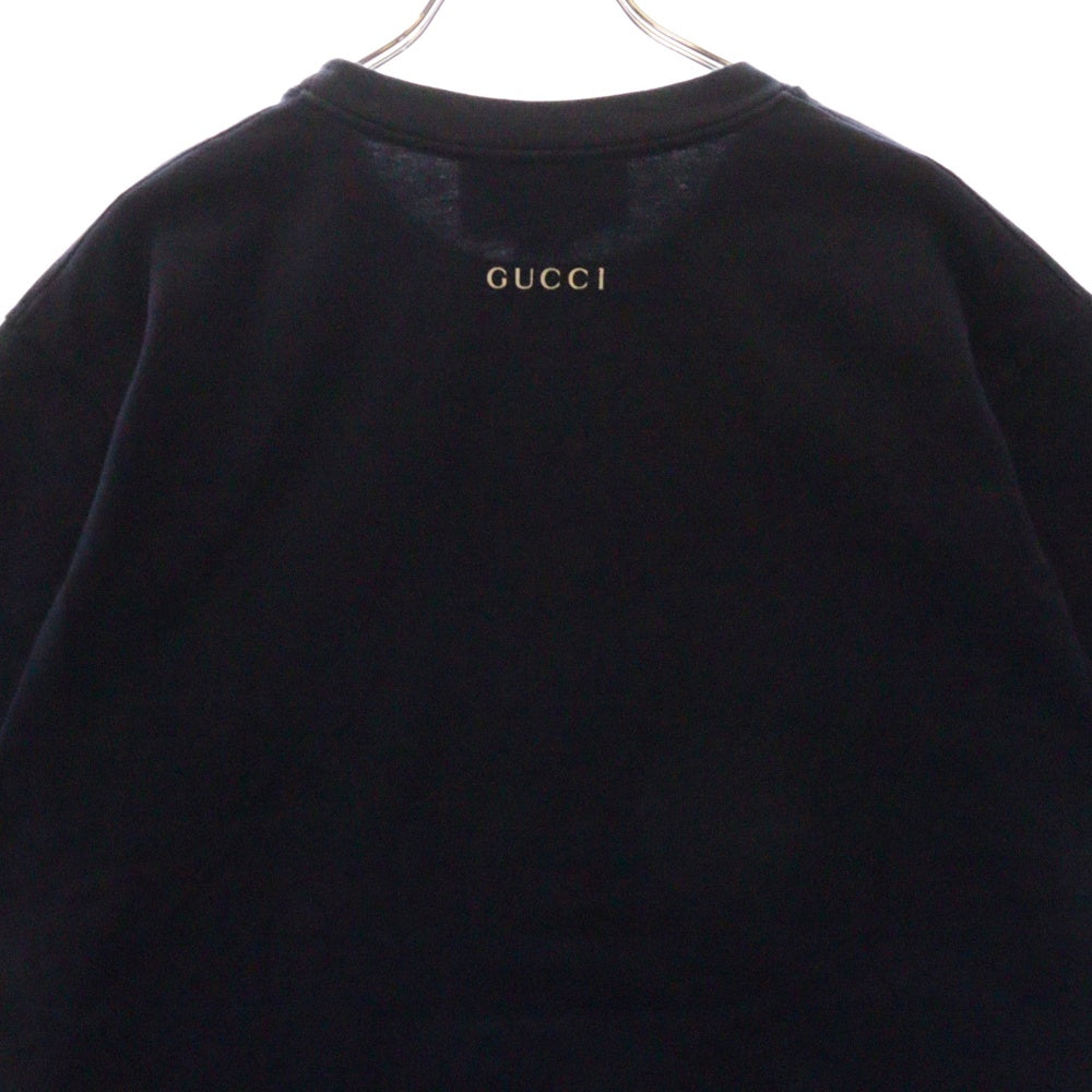 GUCCI(グッチ) 20SS ANCHOR OVERSIZE T-SHIRT アンカー グラフィック ロゴ半袖Tシャツ ネイビー 565806 XJB23