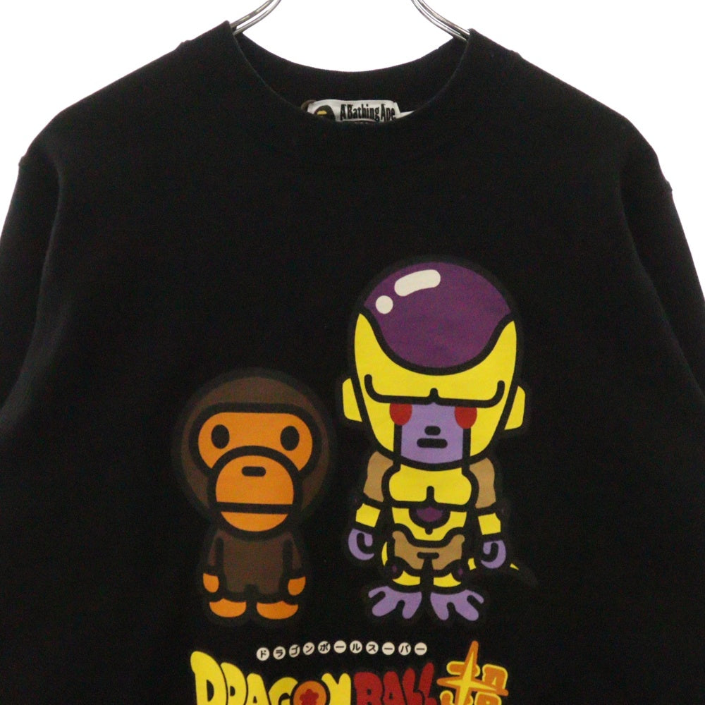A BATHING APE(アベイシングエイプ) Dragonball Super Golden Frieza Crewneck クルーネックスウェットトレーナー ブラック 002SWF731914X