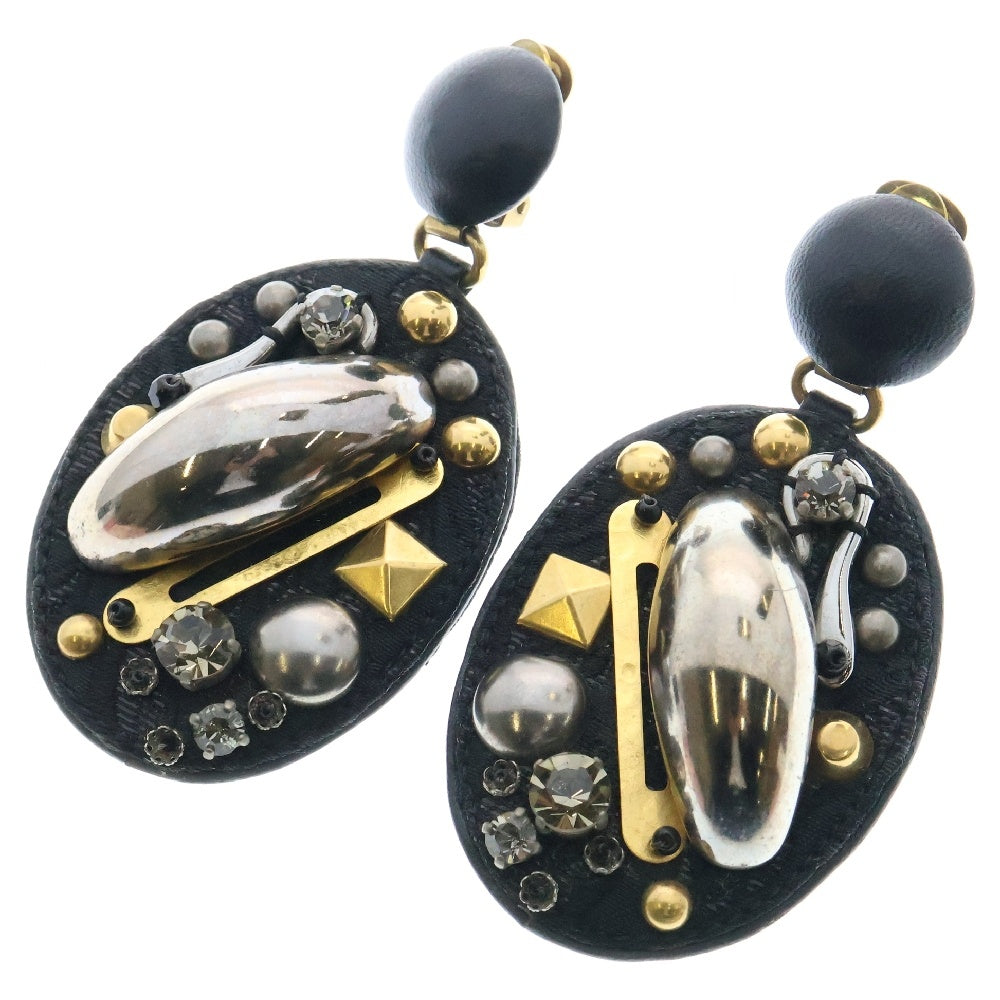 miumiu(ミュウミュウ) Bijou Earring ビジュー イヤリング ブラック レディース