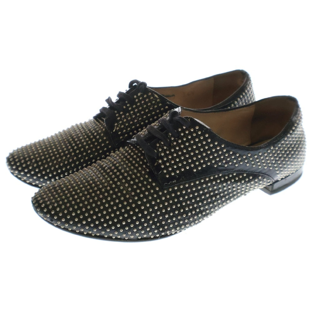 miumiu(ミュウミュウ) Studded Loafers スタッズ レザードレスシューズ 34 1/2 ブラック レディース