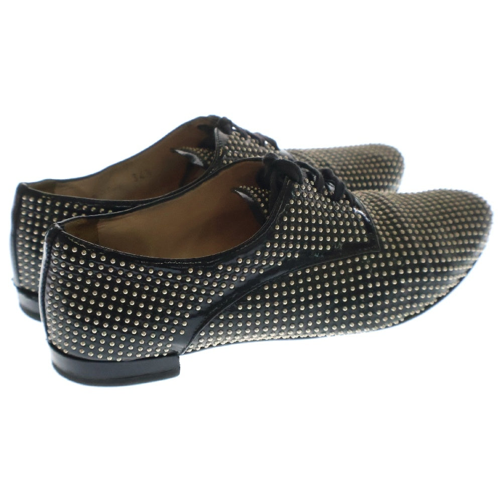 miumiu(ミュウミュウ) Studded Loafers スタッズ レザードレスシューズ 34 1/2 ブラック レディース