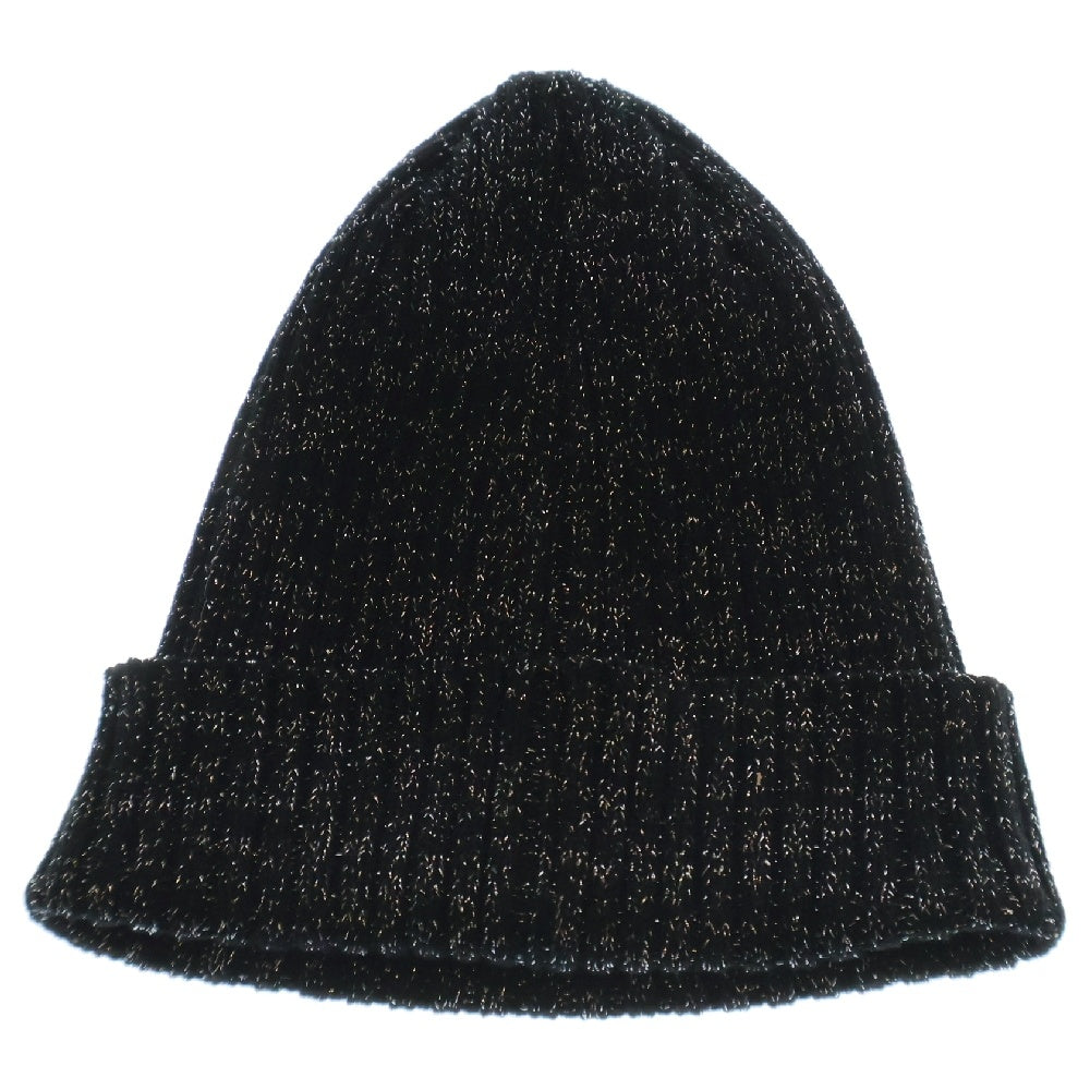 SUPREME(シュプリーム) 25SS Overdyed Beanie Metallic オーバーダイドビーニー ニット帽 ブラック/メタリックシルバー