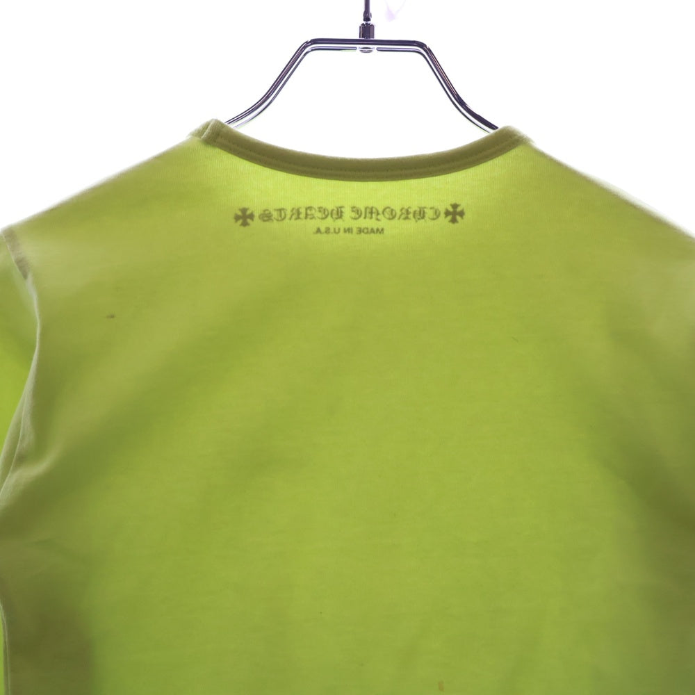 CHROME HEARTS(クロムハーツ) ×MATTY BOY PRO BIKE L/S TEE ×マッティボーイ クロップド長袖Tシャツ ロンT イエロー レディース