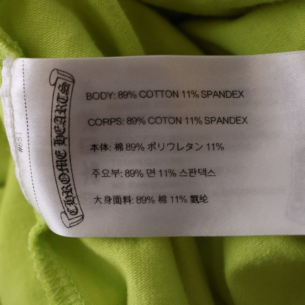 CHROME HEARTS(クロムハーツ) ×MATTY BOY PRO BIKE L/S TEE ×マッティボーイ クロップド長袖Tシャツ ロンT イエロー レディース