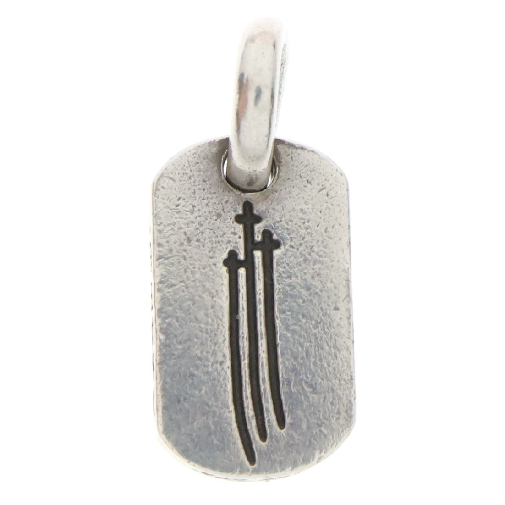 CHROME HEARTS(クロムハーツ) DT TNY RS3 RS3クロスタイニードッグタグ ペンダントトップ シルバー
