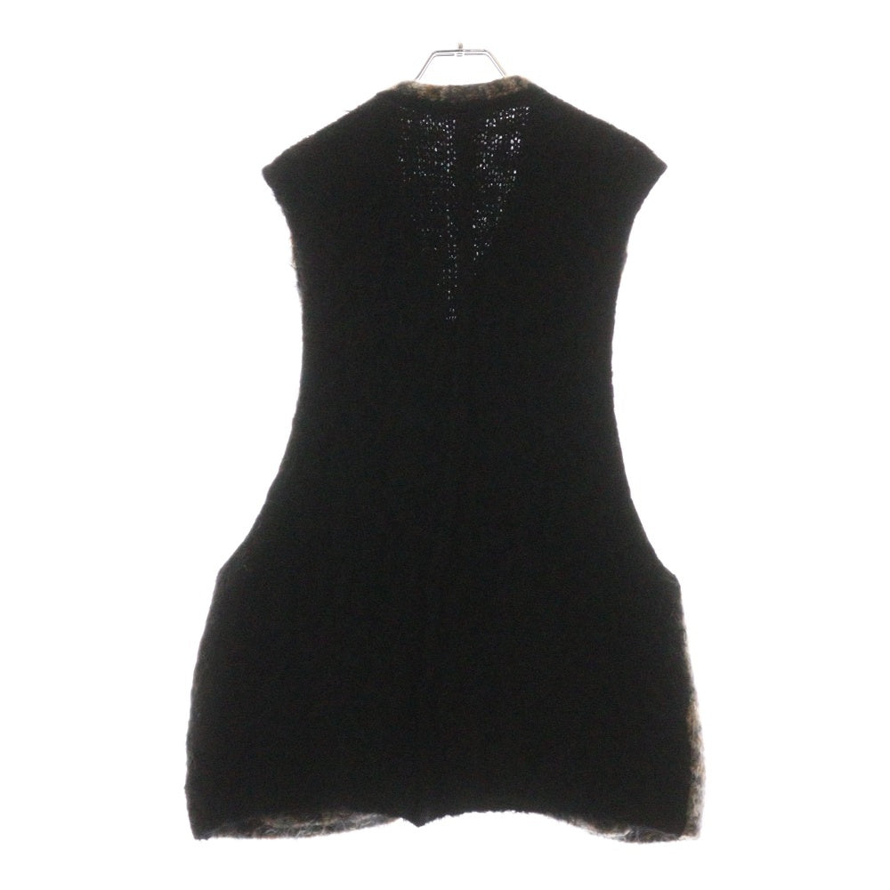 SHINYA KOZUKA(シンヤコズカ) WAISTCOAT ウェストコート カーディガン ニット ブラック/ブラウン 2302SK71