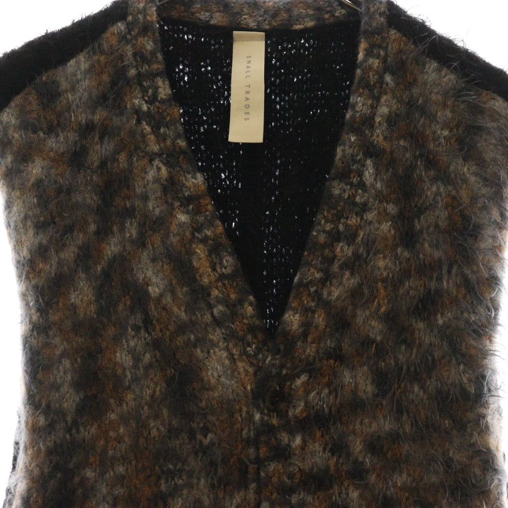 SHINYA KOZUKA(シンヤコズカ) WAISTCOAT ウェストコート カーディガン ニット ブラック/ブラウン 2302SK71