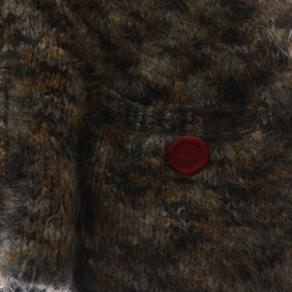 SHINYA KOZUKA(シンヤコズカ) WAISTCOAT ウェストコート カーディガン ニット ブラック/ブラウン 2302SK71