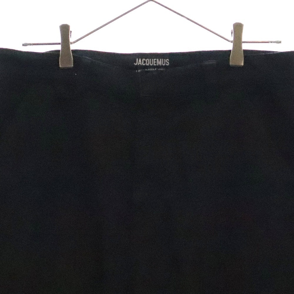JACQUEMUS(ジャックムス) 24SS Straight Pants ジップカーゴショートパンツ ブラック 245PA095148599