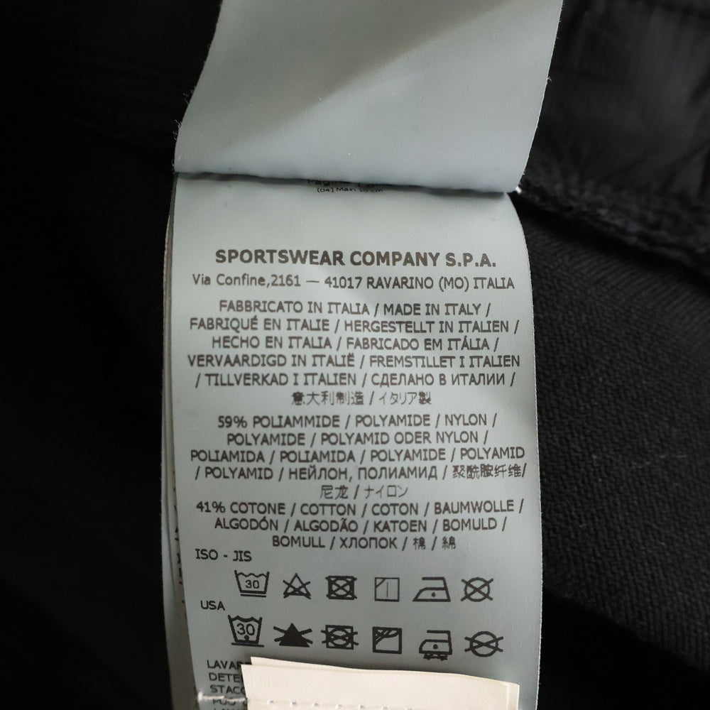 STONE ISLAND(ストーンアイランド) Ghost Crewneck Sweatshirt ゴーストピース ロゴワッペン クルーネックスウェットトレーナー ブラック 7515618F3