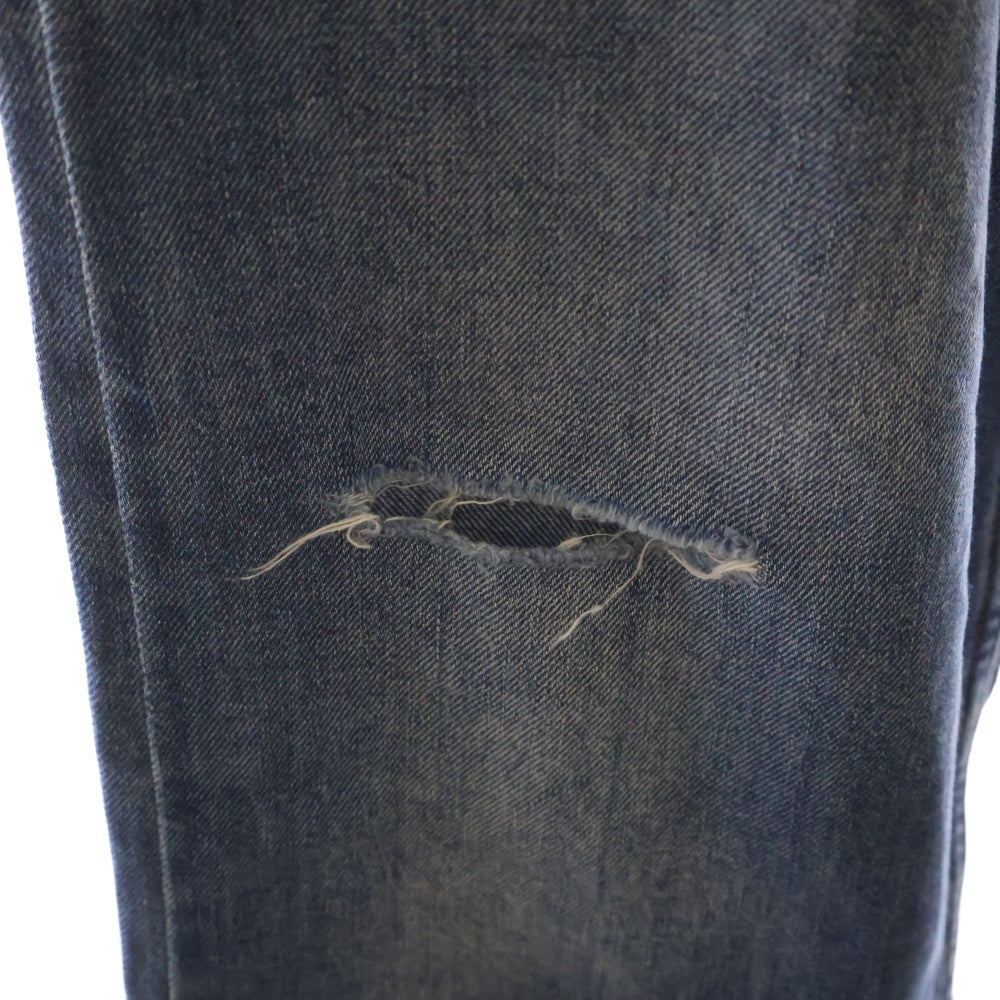 LOEWE(ロエベ) 22AW Washed Denim Trousers ダメージ加工 ウォッシュデニム デニムストレートパンツ インディゴ H526Y11X22