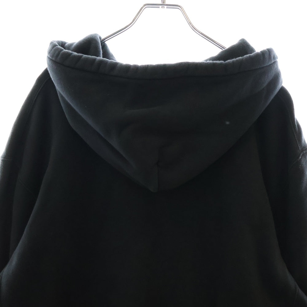 HERON PRESTON(ヘロンプレストン) 19W フロントプリント プルオーバーパーカー フーディ ブラック HMBB004F19808001