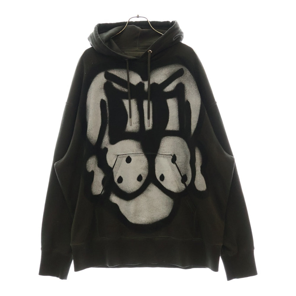 GIVENCHY(ジバンシィ) ドッグプリント プルオーバーパーカー フーディー グレー BMJ0DX3Y69