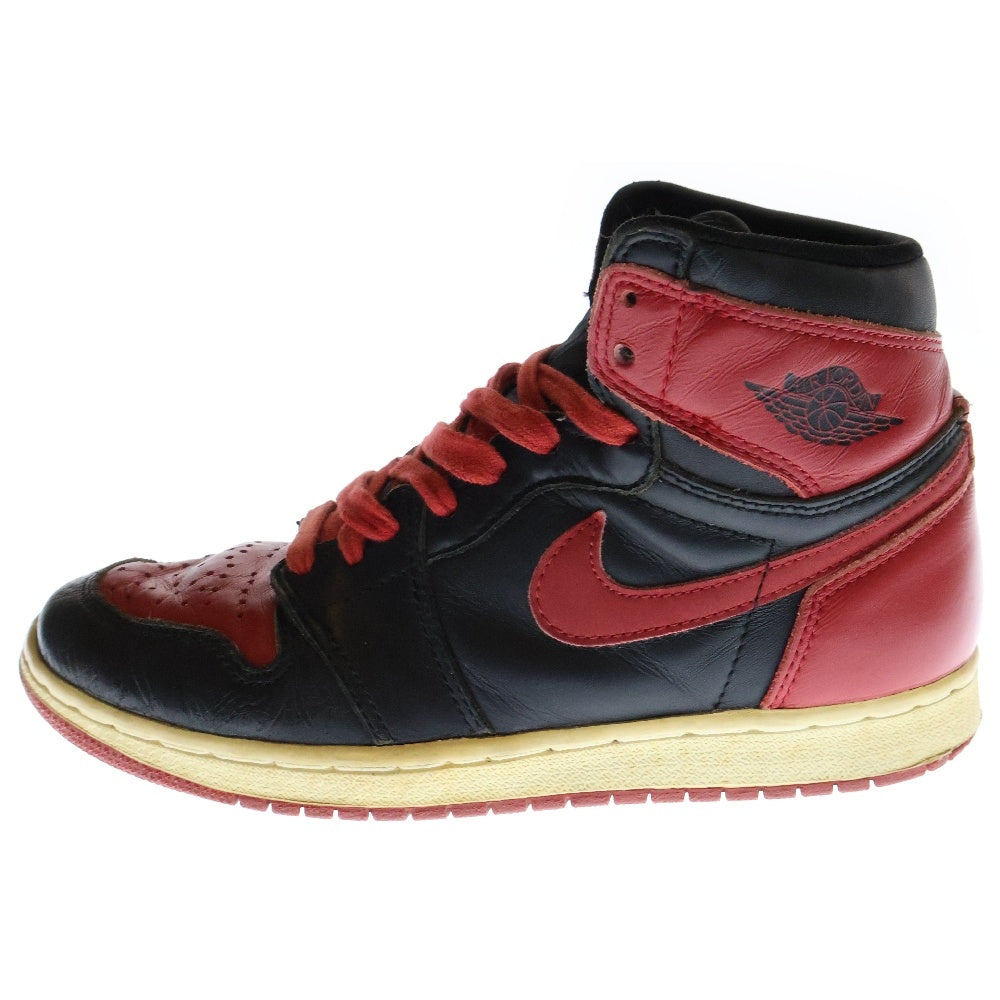 NIKE(ナイキ) 観賞用 Air Jordan 1 High Bred 1994 エアジョーダン1 ブレッド ハイカットスニーカー 94年製 US7/25cm 130207-061 ブラック/レッド