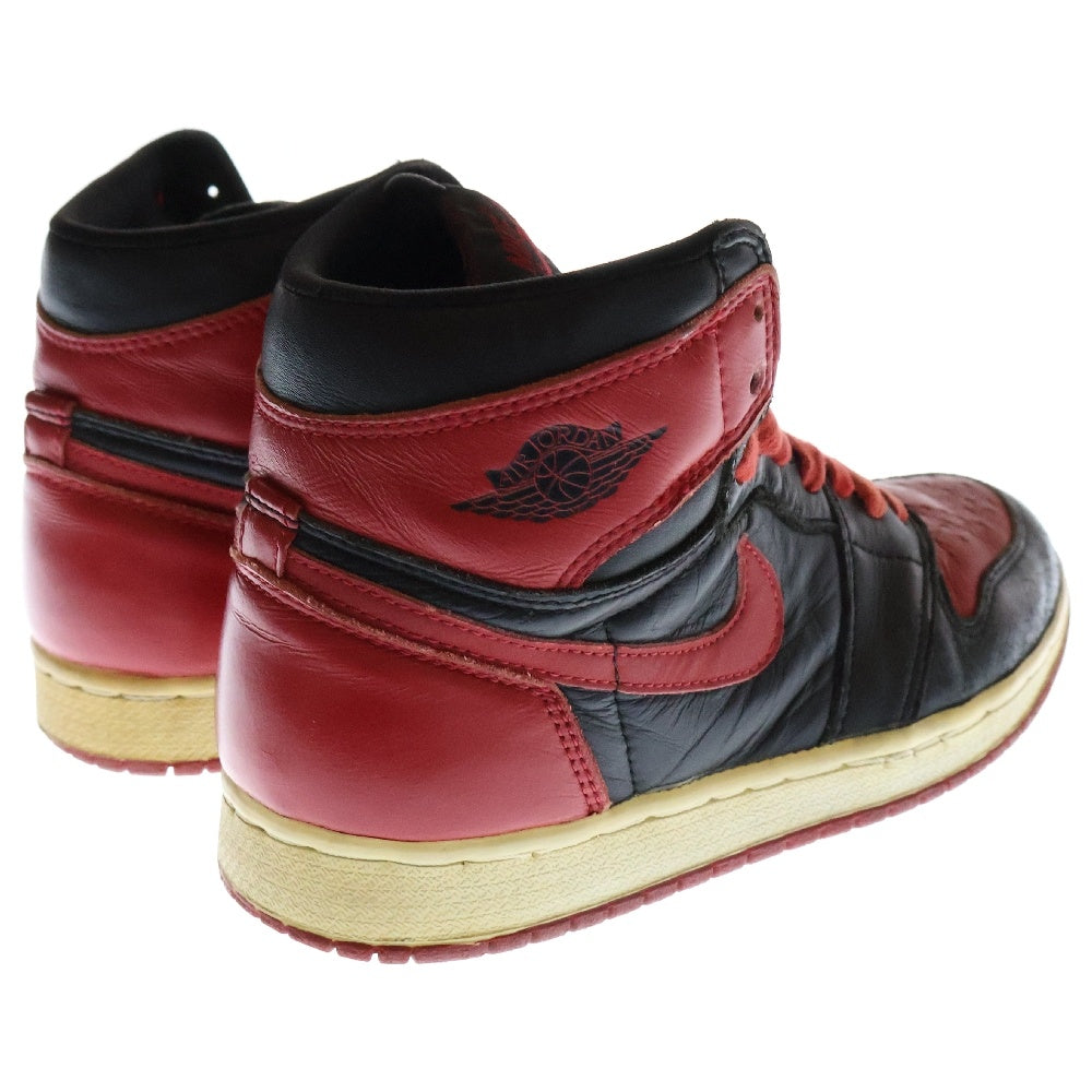 NIKE(ナイキ) 観賞用 Air Jordan 1 High Bred 1994 エアジョーダン1 ブレッド ハイカットスニーカー 94年製 US7/25cm 130207-061 ブラック/レッド