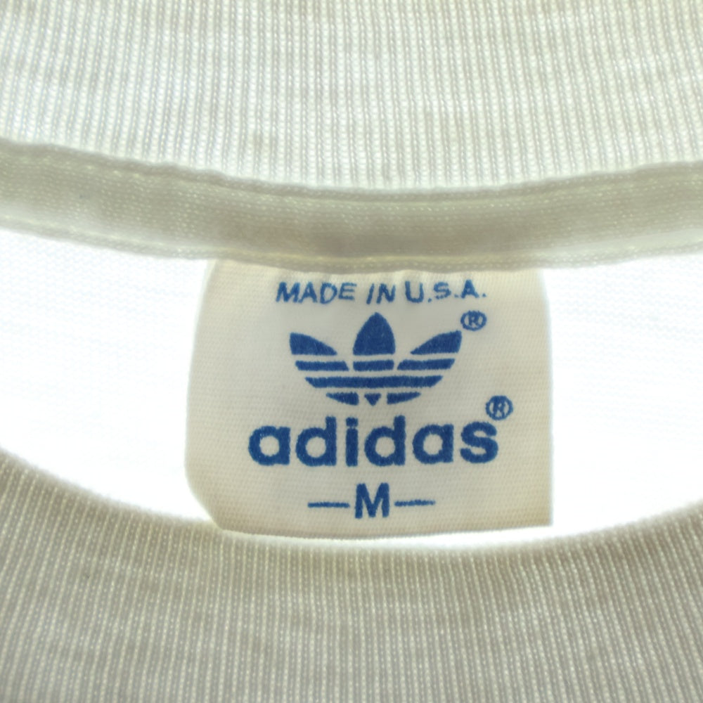 adidas(アディダス) 80s VINTAGE ×RUN DMC ヴィンテージ ランディーエムシー マンハッタン ロゴプリント 半袖Tシャツ ホワイト