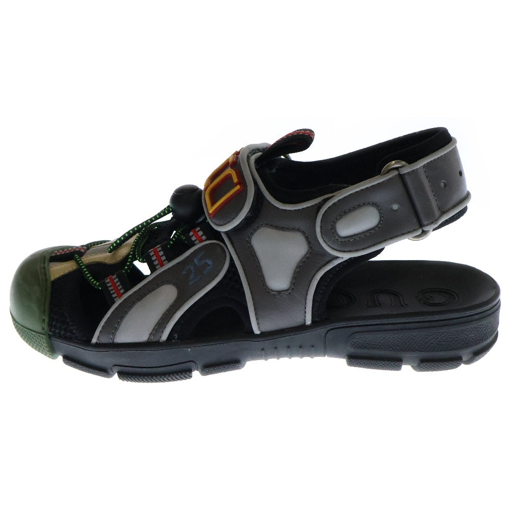 GUCCI(グッチ) 19ss メッシュベルクロ サンダル カーキ 563484