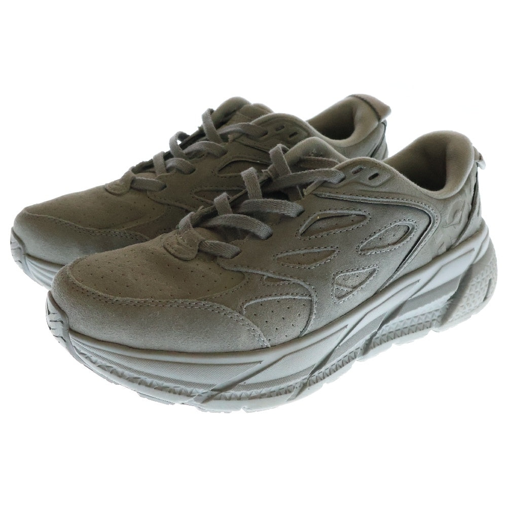 HOKA ONE ONE(ホカオネオネ) CLIFTON L SUEDE クリフトン L スエードローカットスニーカー シューズ グレー 1122571 US7/24.0cm