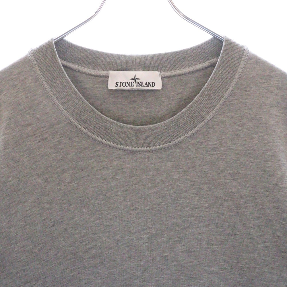 STONE ISLAND(ストーンアイランド) Sweatshirt ロゴワッペン クルーネックスウェットトレーナー グレー 101563051