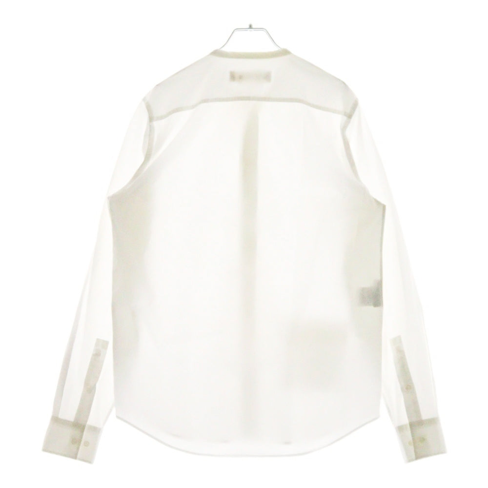 MARNI(マルニ) L/S Coller Less Shirt カラーレス 長袖シャツ ホワイト JUMU0010QW