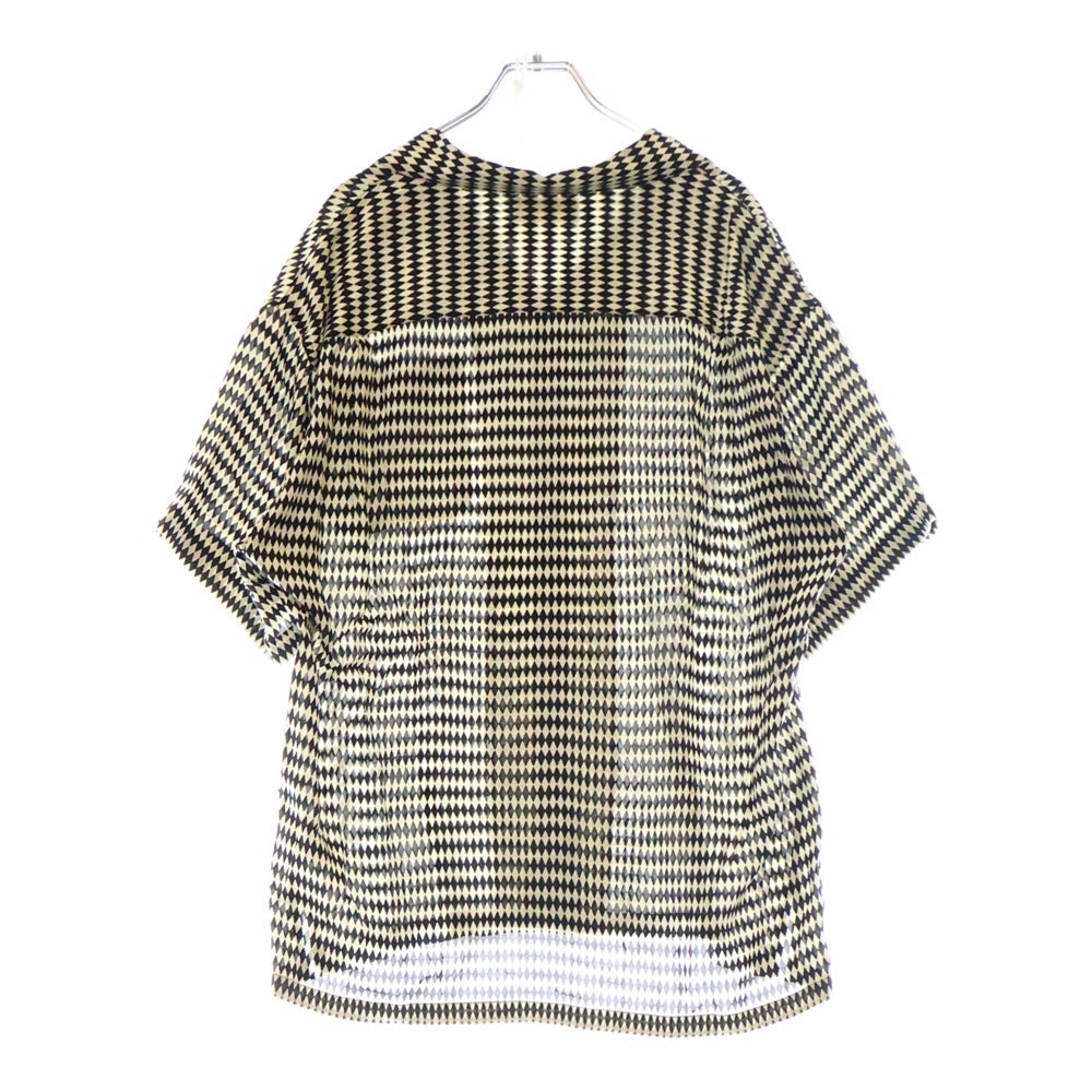 CELINE(セリーヌ) 21SS Micro Harleyqueen Hawaiian Shirt マイクロハーレークイーン 総柄 オープンカラー 半袖シャツ ホワイト 2C604968N