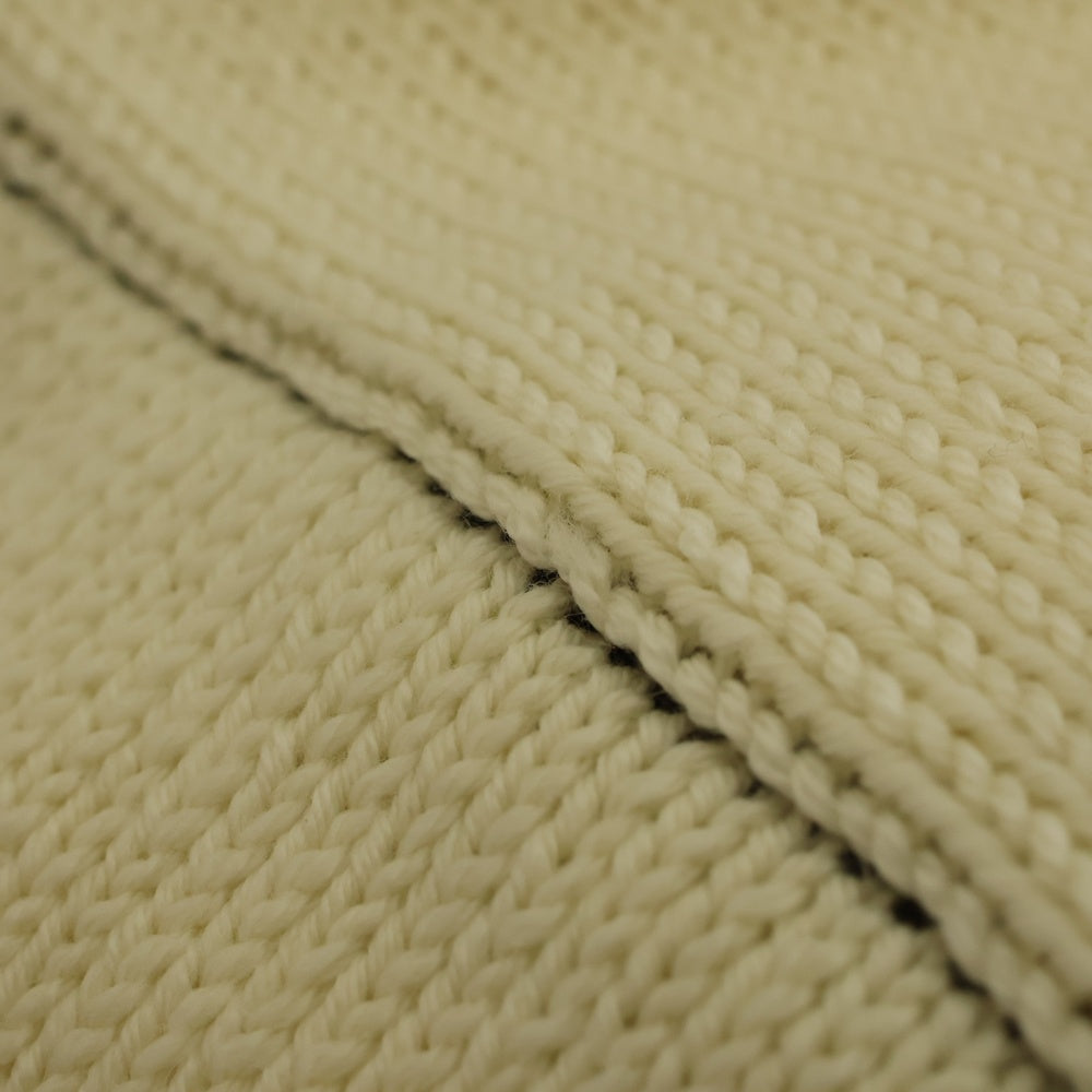 RAF SIMONS(ラフシモンズ) 23SS BULKY KNIT SWEATER クロップド クルーネックニットセーター アイボリー