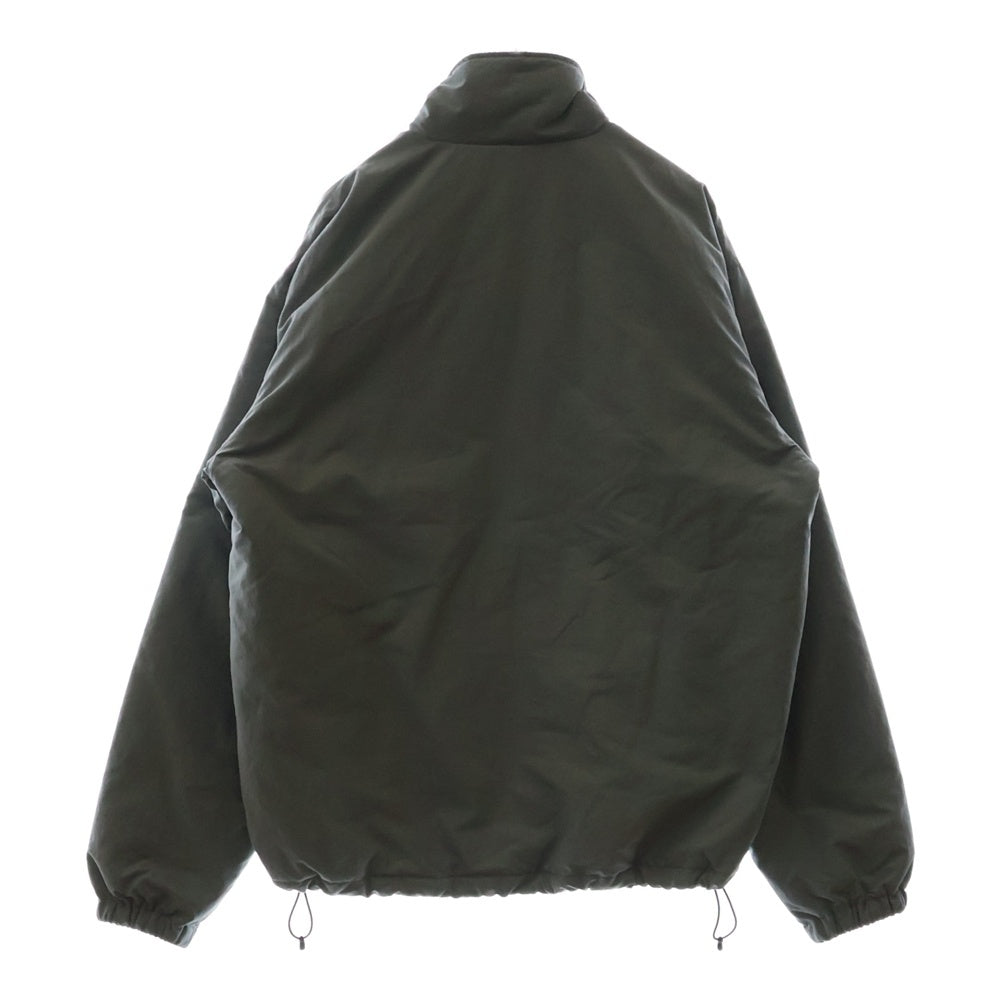 The Ennoy Professional(エンノイプロフェッショナル) 23AW スタイリスト私物 Nylon Padded Jacket ロゴ刺繍 ナイロン ジップアップジャケット グレー AW23BRENJK03LP