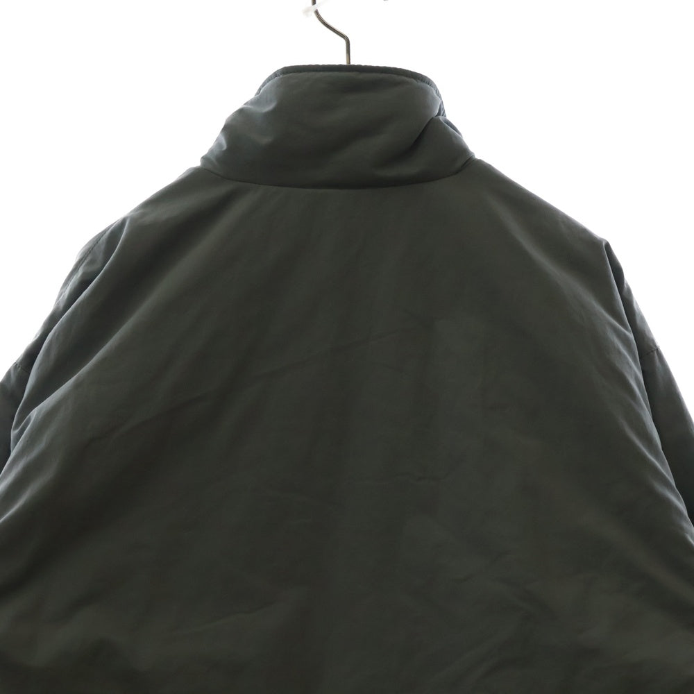 The Ennoy Professional(エンノイプロフェッショナル) 23AW スタイリスト私物 Nylon Padded Jacket ロゴ刺繍 ナイロン ジップアップジャケット グレー AW23BRENJK03LP