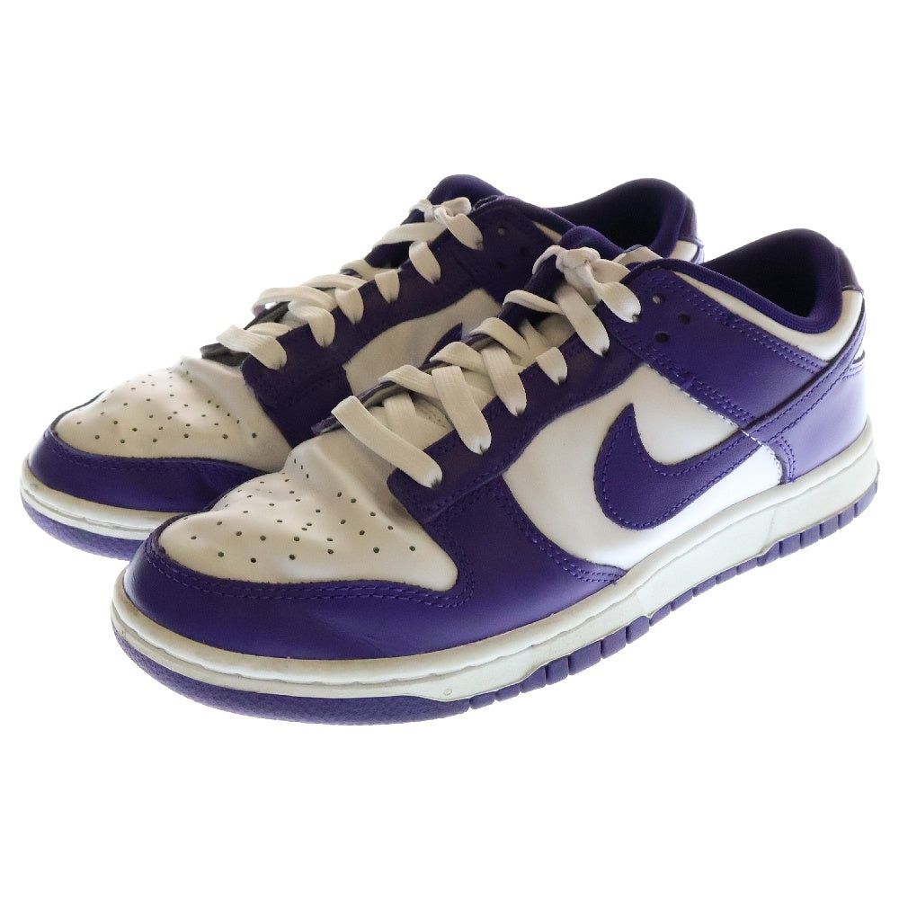 NIKE(ナイキ) DUNK LOW RETRO COURT PURPLE ダンク ロー レトロ コートパープル ローカットスニーカー ホワイト/パープル US8.5/26.5cm DD1391-104
