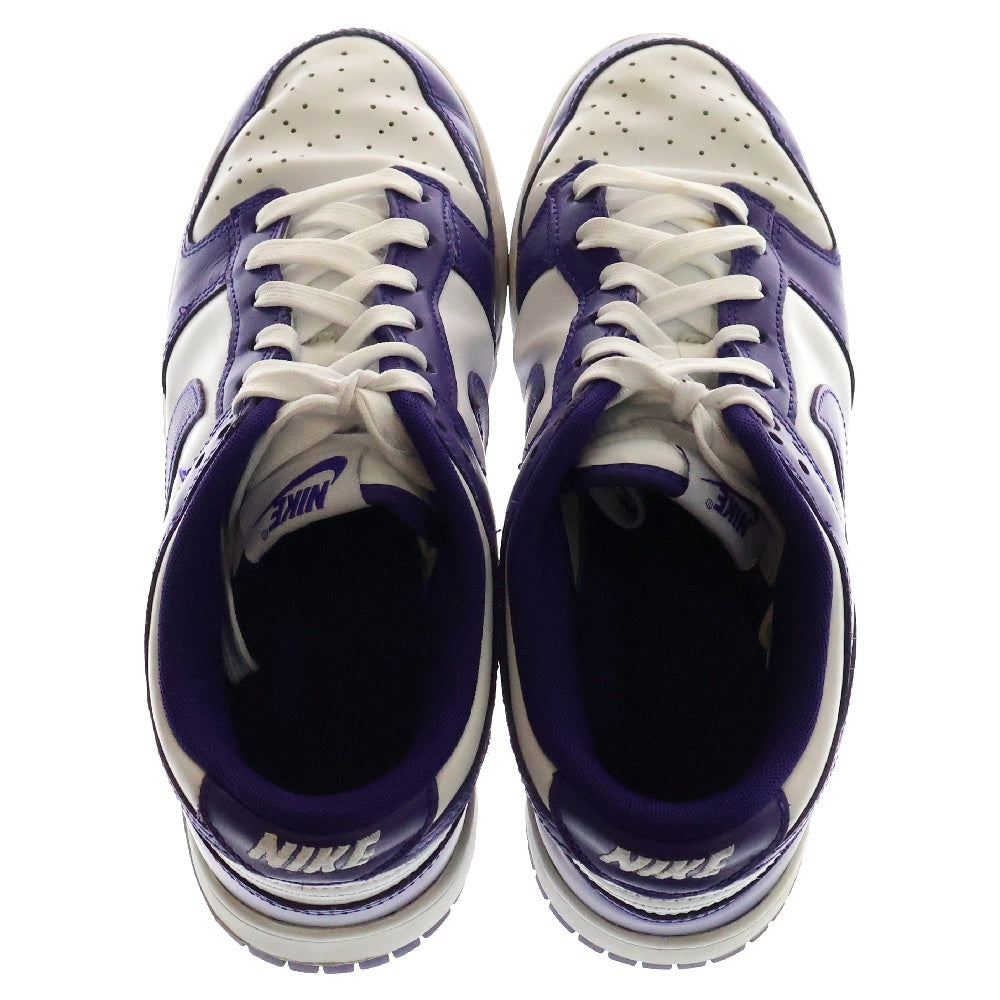 NIKE(ナイキ) DUNK LOW RETRO COURT PURPLE ダンク ロー レトロ コートパープル ローカットスニーカー ホワイト/パープル US8.5/26.5cm DD1391-104