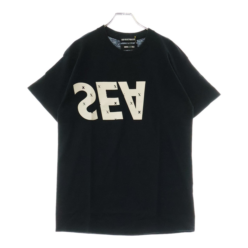 GOD SELECTION XXX(ゴッドセレクショントリプルエックス) 20SS ×WIND AND SEA ウィンド アンド シー フロントロゴ 半袖Tシャツ ホワイト GX-S20-WSST-01