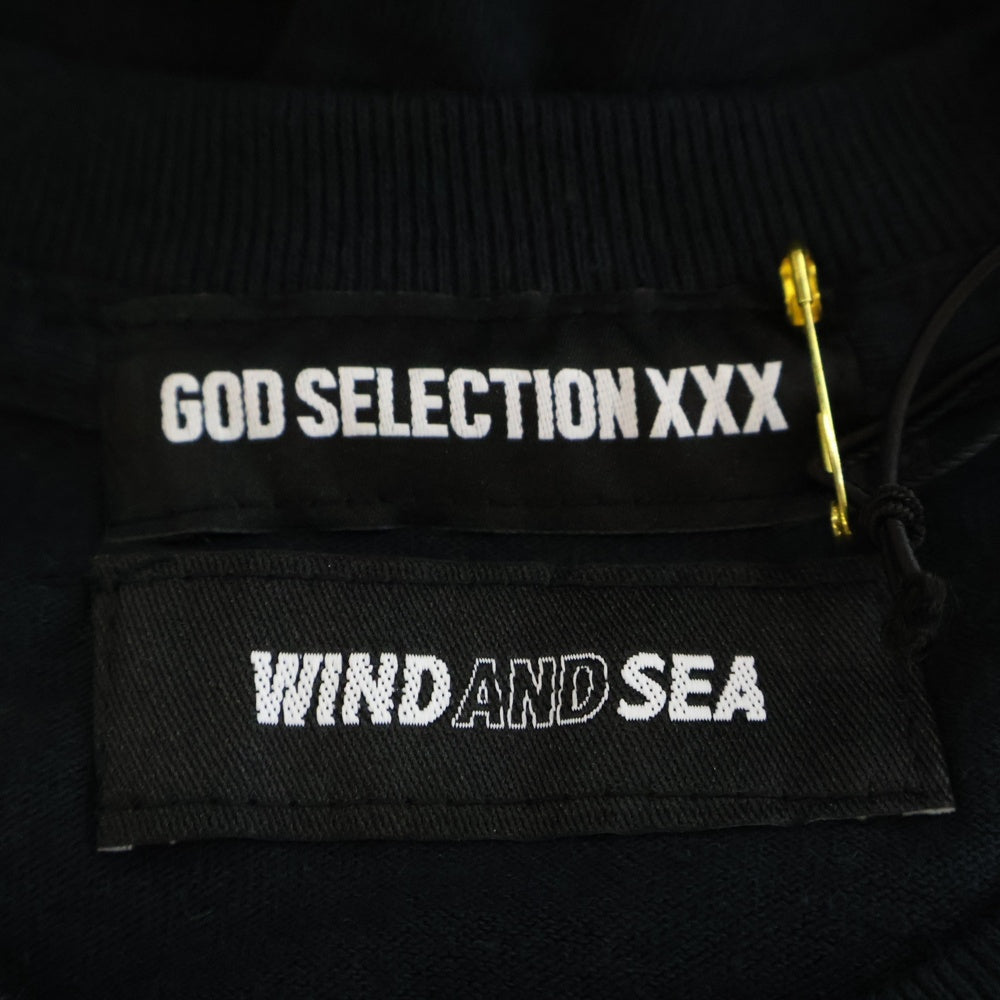 GOD SELECTION XXX(ゴッドセレクショントリプルエックス) 20SS ×WIND AND SEA ウィンド アンド シー フロントロゴ 半袖Tシャツ ホワイト GX-S20-WSST-01