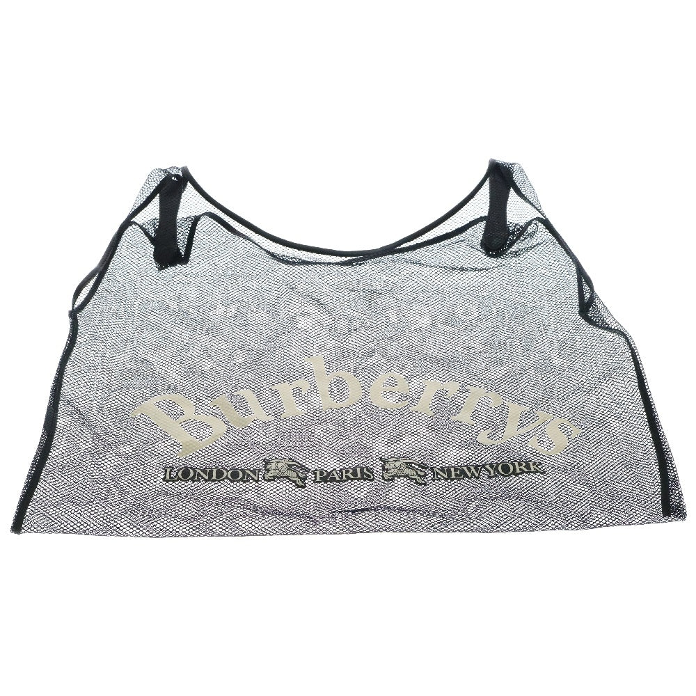 BURBERRYS(バーバリーズ) Logo Mesh Net Back ロゴメッシュバッグ ブラック