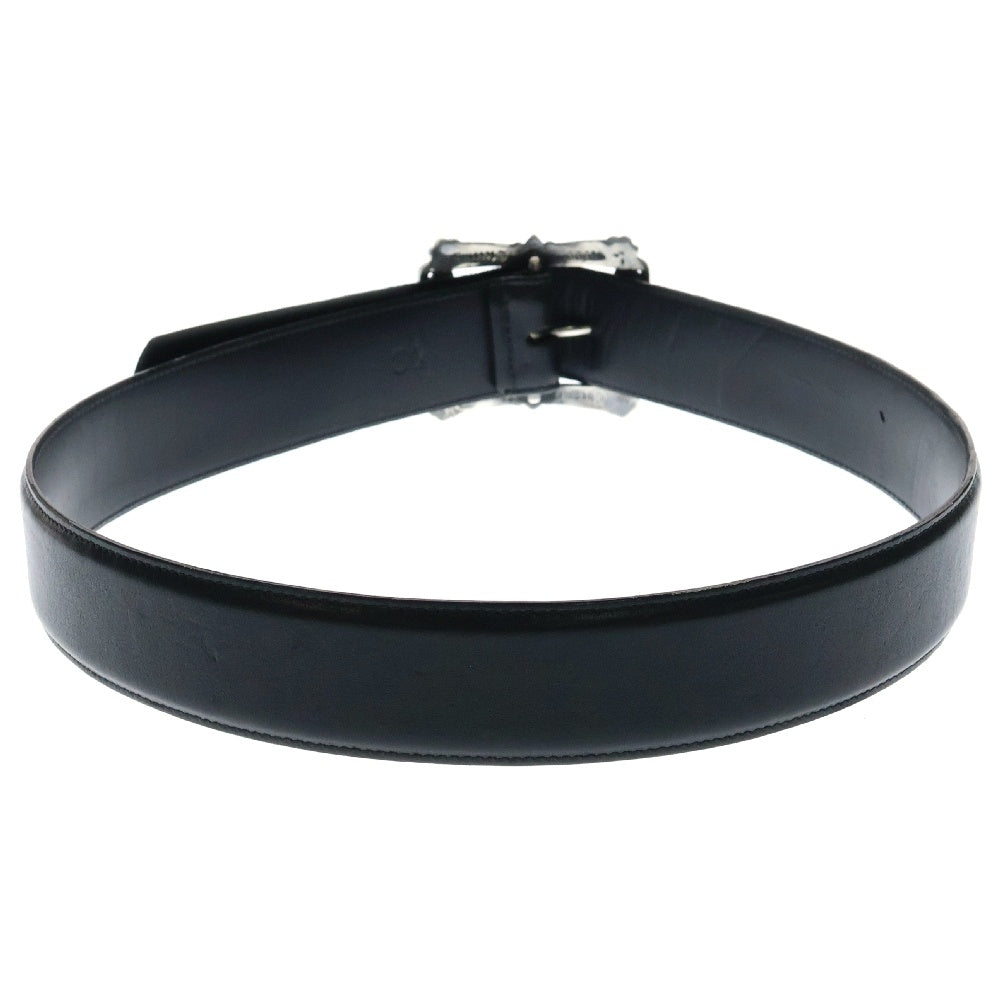 CHROME HEARTS(クロムハーツ) BLT FILIGREE OTJ フィリグリーOTJバックル レザーベルト ブラック/シルバー