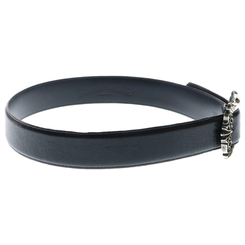 CHROME HEARTS(クロムハーツ) BLT FILIGREE OTJ フィリグリーOTJバックル レザーベルト ブラック/シルバー